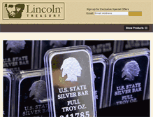 Tablet Screenshot of lincolntreasury.com